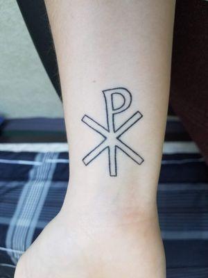 Healed chi rho by Sabrina Ryan