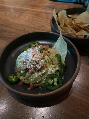 House made guacamole. I asked for jalapeño.