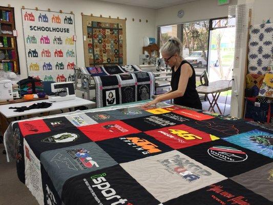 T-shirt Quilts made right here in Orange County.