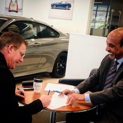 Coffee and Car Contracts. Deja Brew inside Bob Smith BMW