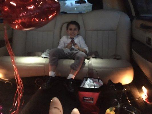 My Valentine's date was happy with his Limo service.