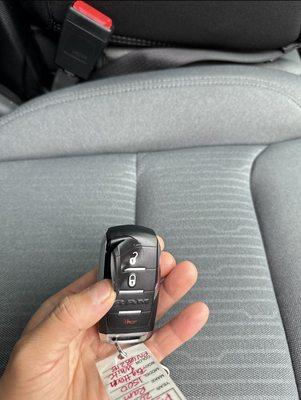 Damaged car key rubber pad