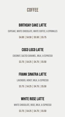 Spring coffee flavors