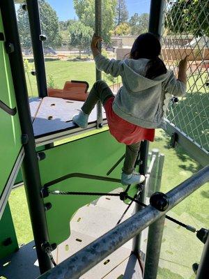 New playground May 2022 - climbing may be challenging for kids under 5 years old