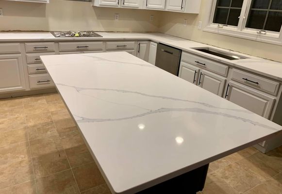 Custom countertops fabrication and installation.