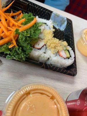 California roll(carb, cucumber and avocado)