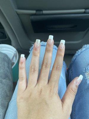 These are my nails from the Bulldog Naibar