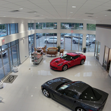 Drone Photo in Showroom