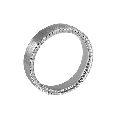 Nick Men's Platinum Race Car Wedding Band