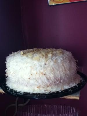 Italian Creme cake by the slice today