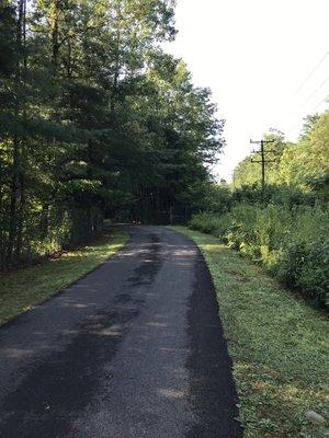 Bike path behind campground!