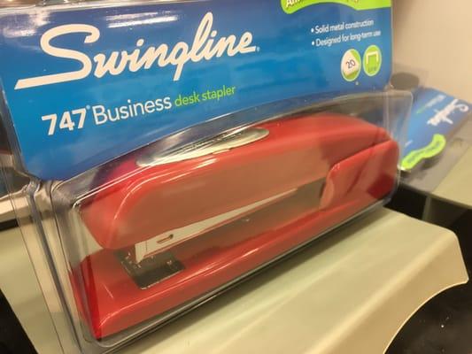 3/22/16. Tuesday. True story. Swingline did not make a red stapler before the film Office Space. Set designer painted a stapler red on set.