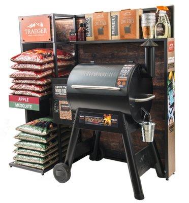 Local Traeger Dealer.  We carry grills, pellets, rubs, sauces, and all accessories.  All available on our website.