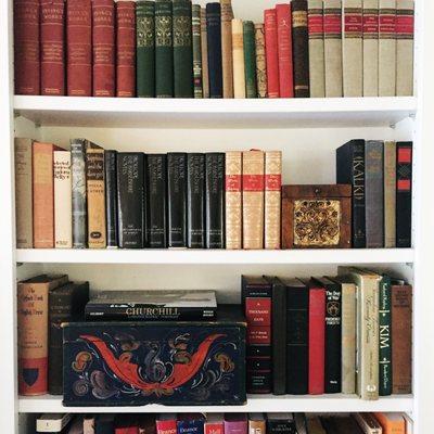 Styled bookshelf