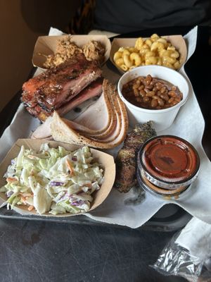 Bbq platter from 603 Bar-B-Que. Ribs were THE BEST