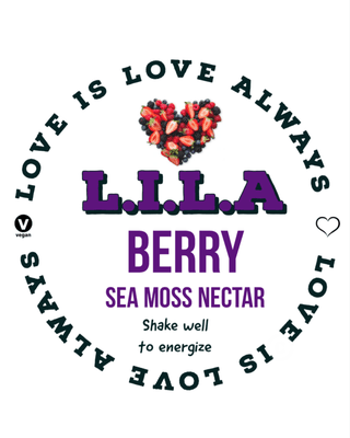 Vegan Berry Sea moss smoothie  vegan sweetened with dates