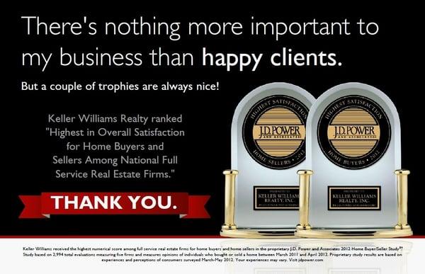 Nothing is more important than keeping my clients happy!