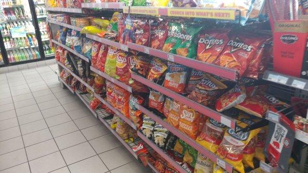 Just in case you have the munchies they have the chips for you