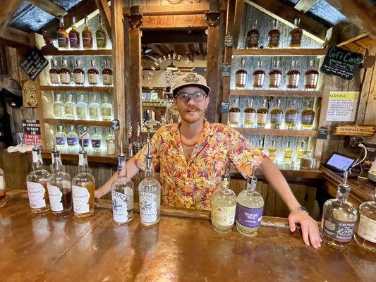 Cameron, our bartender and tour guide