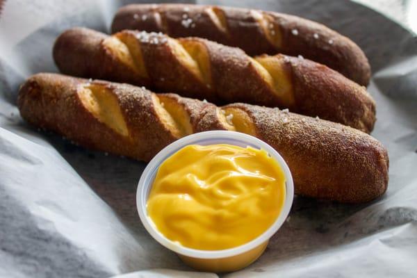 Try an appetizer, like these Soft Pretzel sticks!