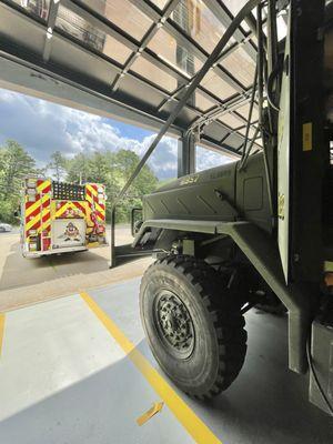 Cecil Fire Company -- they have a huge converted army truck for wilderness fires