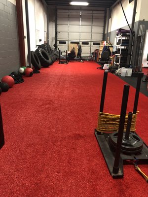 20 Yards of Turf... And Various Cardio and Strength Equipment