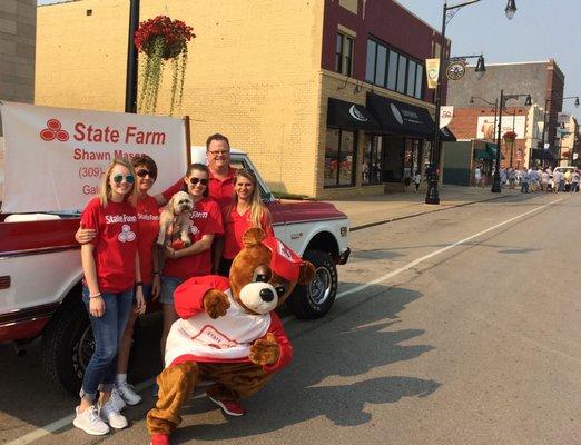 Our team always enjoys supporting the Galesburg community in the Labor Day Parade.