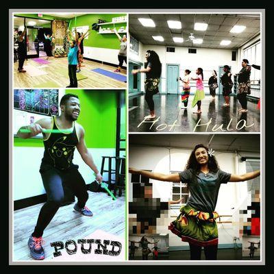 Hot Hula fitness & POUND. Join in on all the fun.