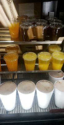 Wide selection of fresh made juices!