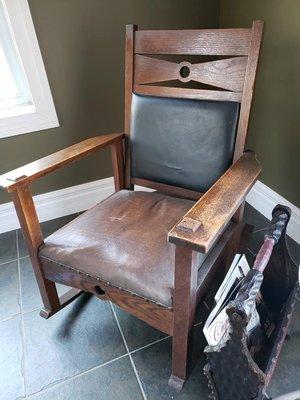 Sturdy antique rocker