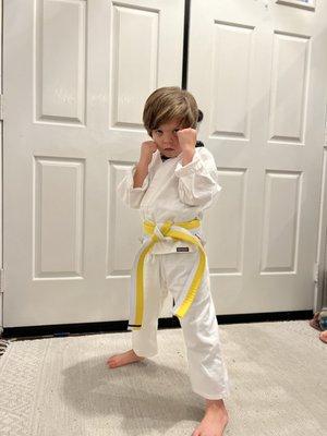 Karate student