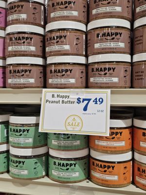 I love B Happy peanut butter. It is a local item.