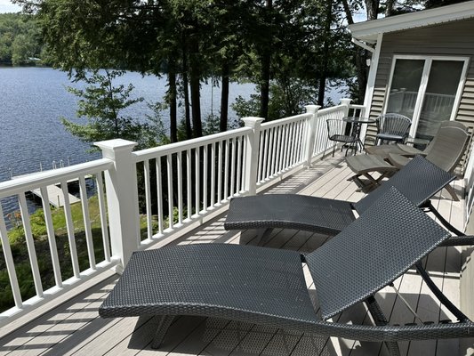 New composite deck in lakes region