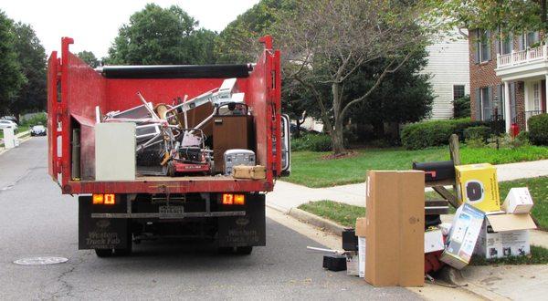 We do junk removals as well