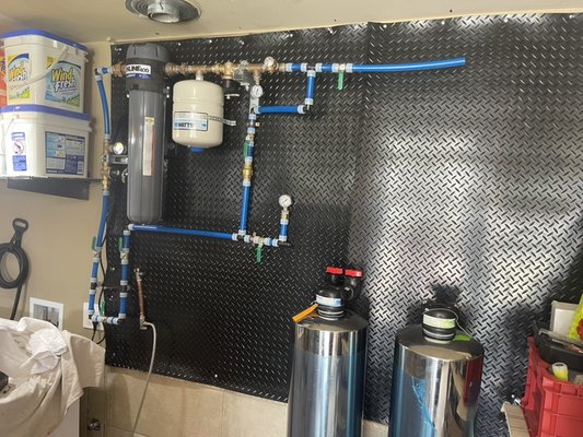 Installing Booster Pump & Whole House Filtration System