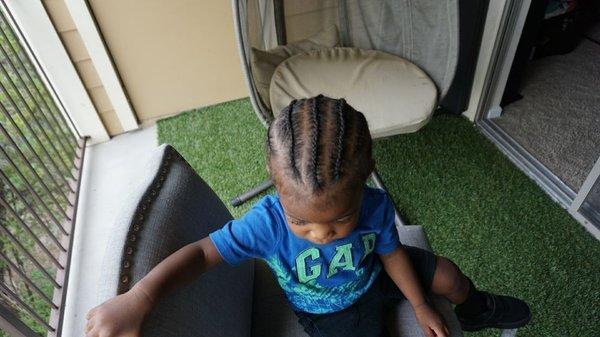 Kids cornrows