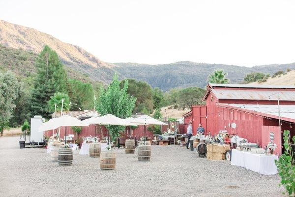 Rustic Barn reception area