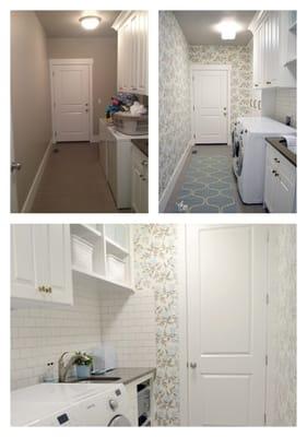 Laundry room remodel for the wonderful Sita Montgomery. We are her sole contractor of choice!