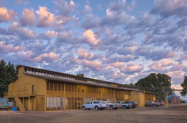 The drying facility for hops (oast house) on Sodbuster Farms in Salem, Oregon.

Photo credit Gary J Weathers Photography.