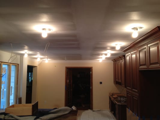 Kitchen rewiring in Moorestown, NJ.  Almost done.  Waiting for LED recessed light.