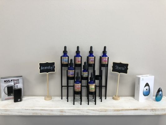 CBD oil Tinctures, 10 flavors, FREE in store samples.