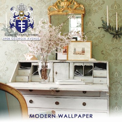 Wallpaper West Palm Beach by boutique showroom, Elizabeth Fountain Interiors. Stop by to see our selection of modern wallpape...