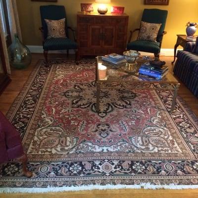 Our first Persian rug from Sean about 25 years ago.