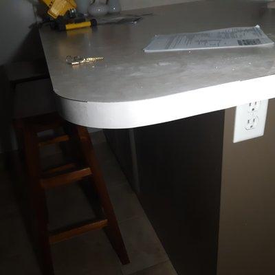 Chip repairs on Formica countertops