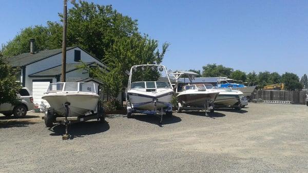 Completed boats ready for pickup!