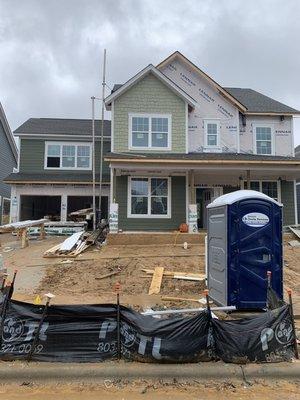 New construction in Davidson coming along nicely for a client