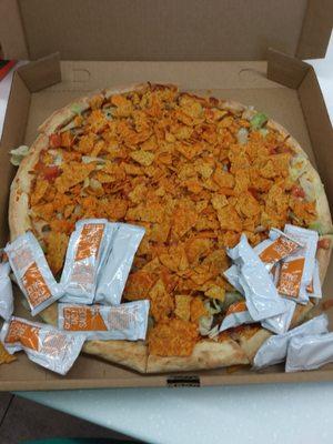 Taco pizza