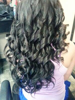 Beautiful prom curls!