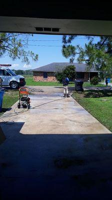 This is a small pressure washing company under our handyman services. This us our youth program. Its consist of two hard  working youths