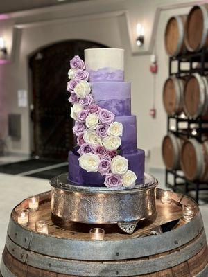 4 tier vegan wedding cake